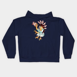 Aztec Sacrifice to the Gods Kids Hoodie